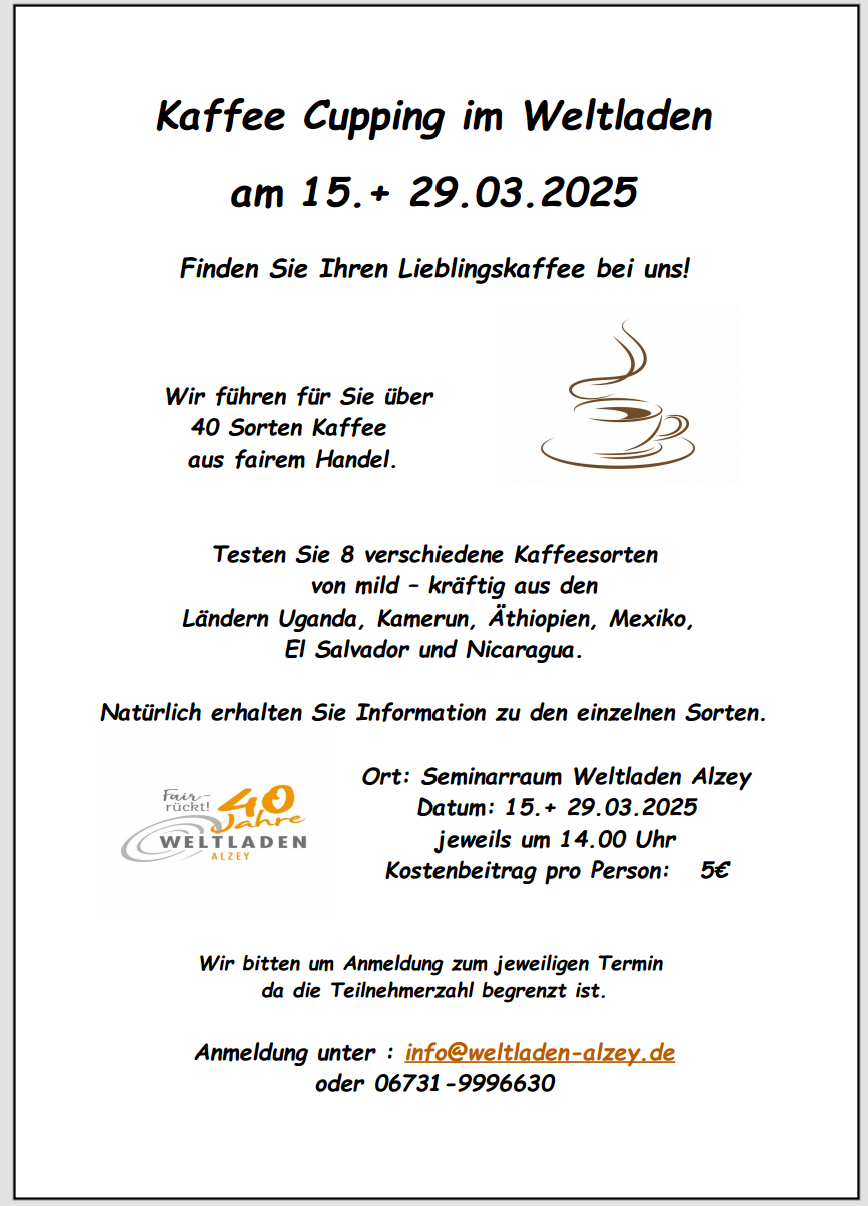 Kaffee Tasting 2025 1