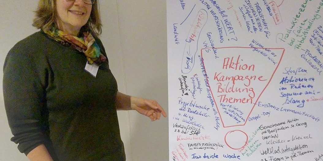 Bildungsreferentin_Weltladen World-Cafe-Ideensammlung zu „Aktionen, Kampagnen, Bildung”