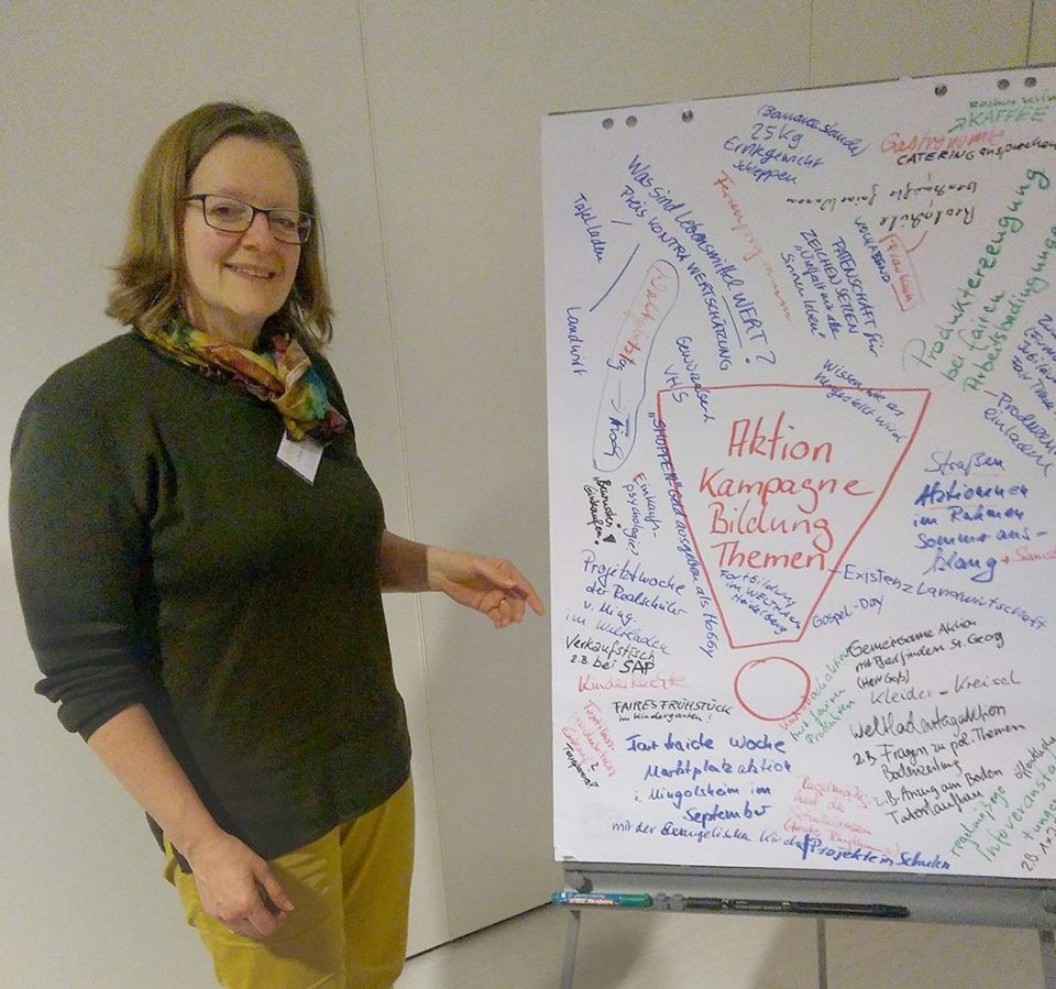 Bildungsreferentin_Weltladen World-Cafe-Ideensammlung zu „Aktionen, Kampagnen, Bildung”