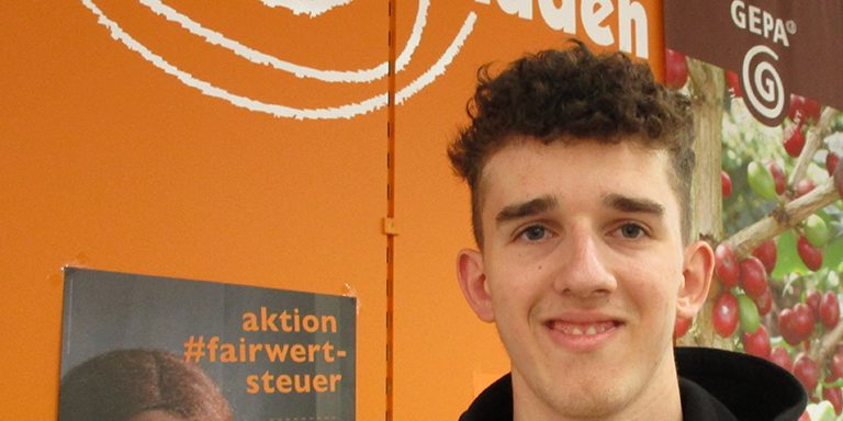 Ferienpraktikant im Weltladen – Oskar Radermacher