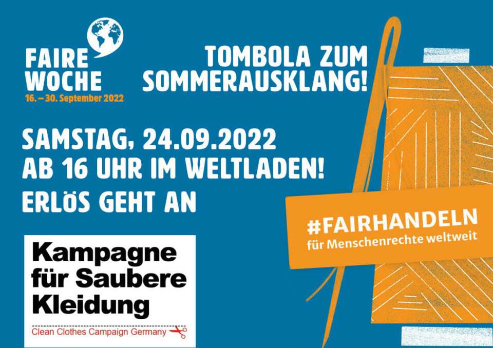 Faire_Woche_2022 Tombola für Kampagne für Saubere Kleidung e.V.
