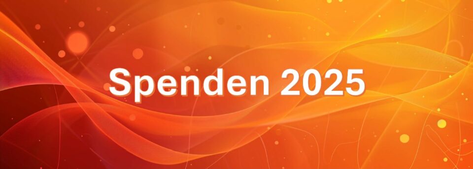 Beitragsbild Spenden 2025 orange