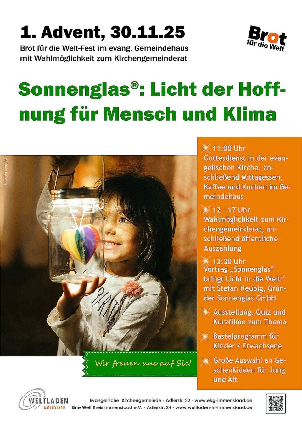 Plakat Brot für die Welt Fest