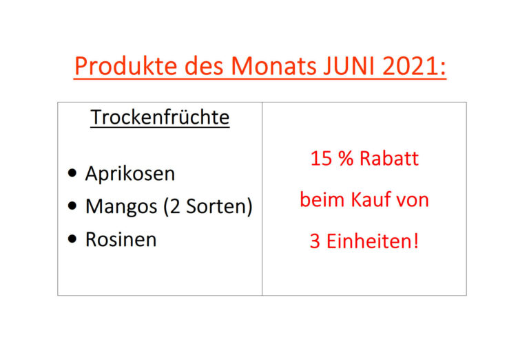 Produkte Juni