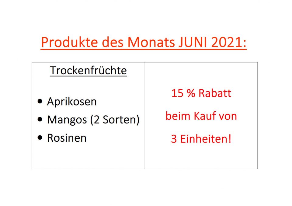 Produkte Juni