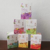6 verschiedene Pakungen Wellness-Tee von GEPA als Produkt des Monats Januar