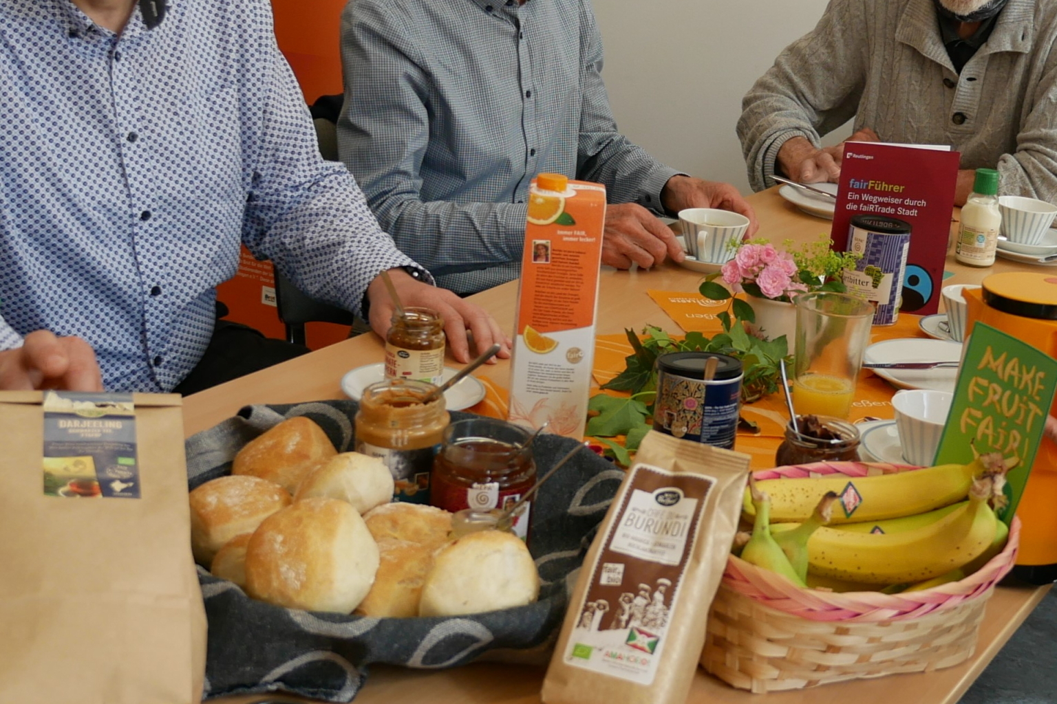 Fotoausschnitt vom Fairen Frühstück 2024