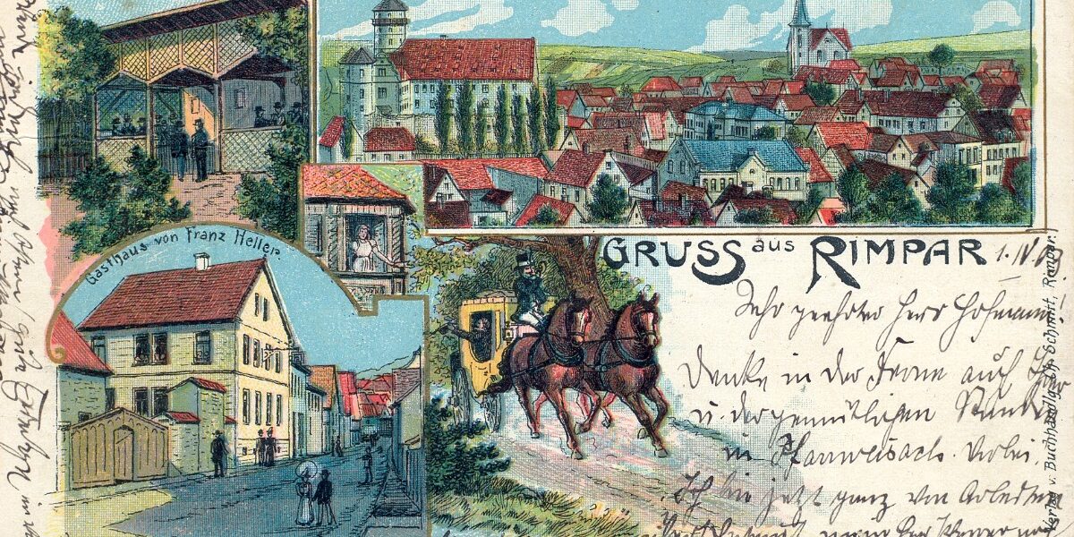 Gruß aus Rimpar 1903 – by Landratsamt Würzburg