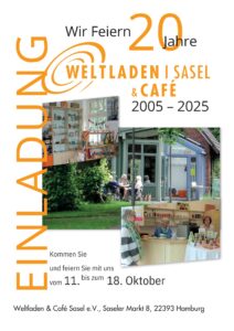 An unseren vier Verkaufstagen erhalten Sie 20% Rabatt auf alle kunsthandwerklichen Artikel (ausgenommen Bücher und Kalender) und können 1 Tasse Tee oder Kaffee pro Person gratis genießen.