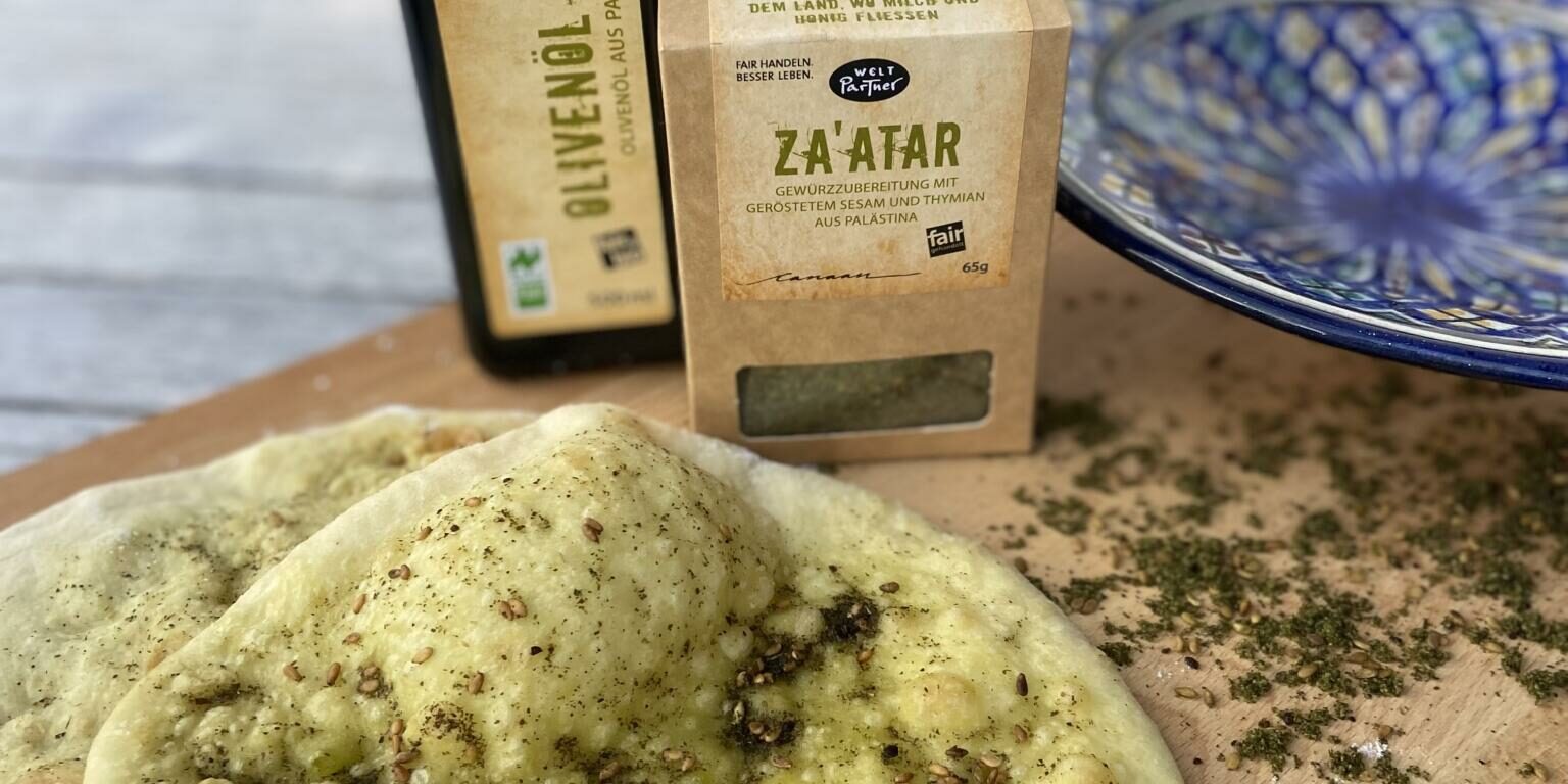Fladenbrot mit Zaatar (Manakeesh – Libanon)