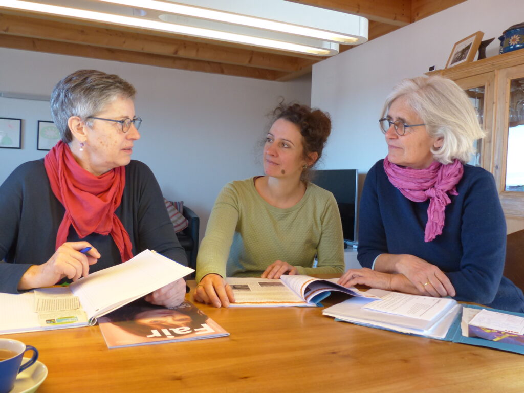 Von links: Lydia Hagelstein, Anna Wenisch, Johanna Bauer-Hegele