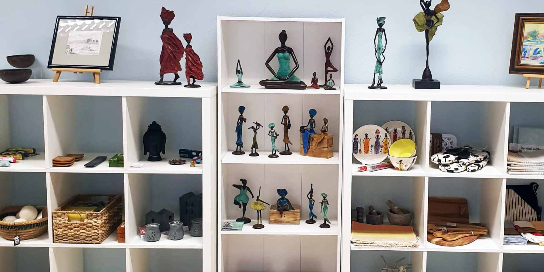 Weltladen-Wallstadt-BronzeSkulpturen