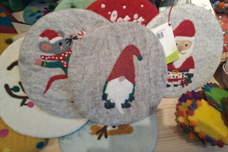 Deko mit Weihnachtswichtel