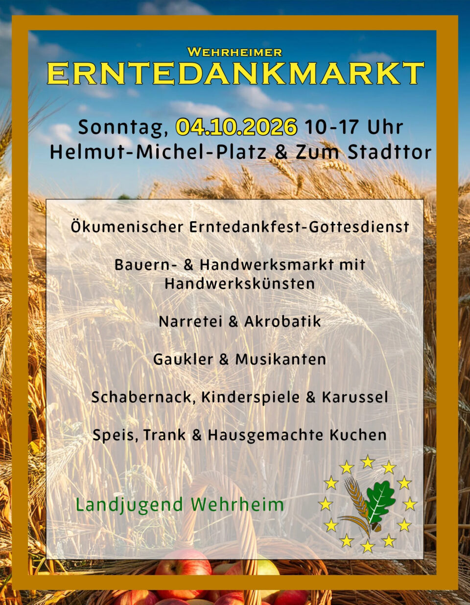 Einladung Erntedankmarkt 2026